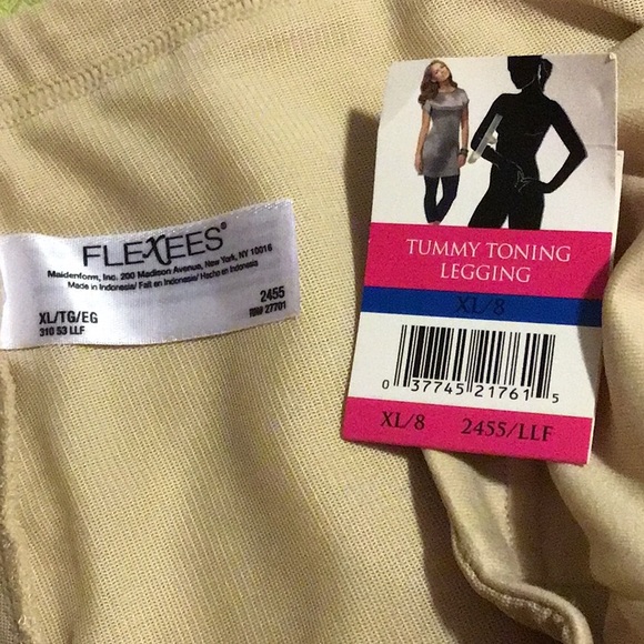 Flexees Pants & Jumpsuits Nwt Flexees Fatfree Tummy Toning Leggings